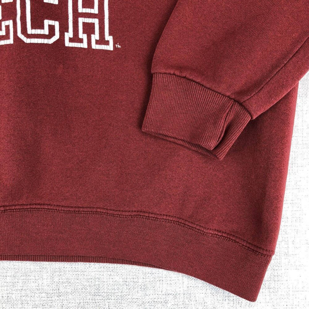 Vintage 80s Soffe Maroon Virginia Tech Graphic Crewneck Sweatshirt - Picture 5 of 11